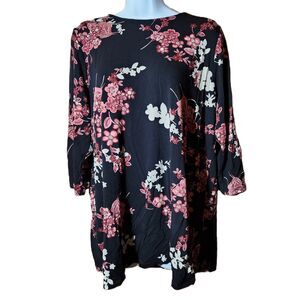 J. Jill Wearever Women’s Large Petite 3/4 Sleeve Rayon Spandex Top